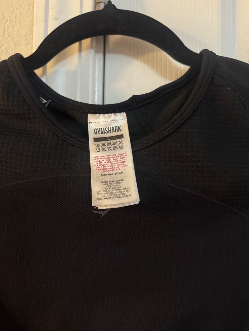 Gymshark Black Cropped Performance Tee - Picture 2 of 3